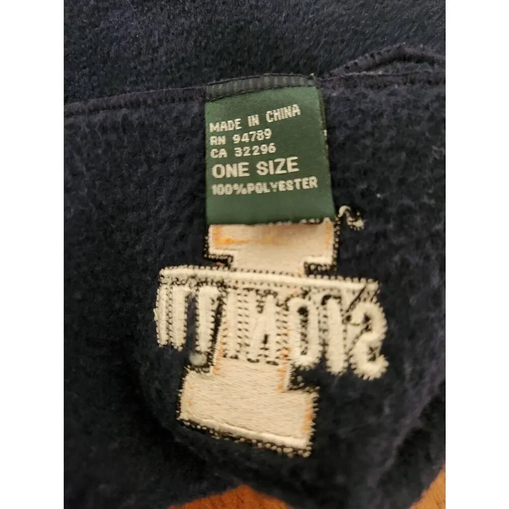 Illinois Navy Blue Fleece scarf